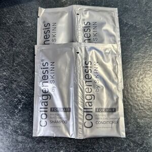 NEW Collagenesis By Skinn Anti Aging Shampoo & Conditioner‎ 4 Total Packets